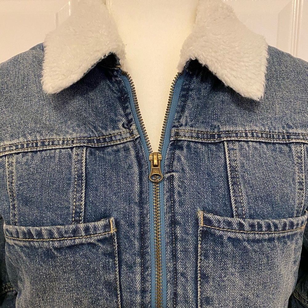 NWT April Jeans Sherpa Jacket Large